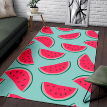 Load image into Gallery viewer, Blue Cute Watermelon Pattern Print Area Rug
