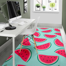 Load image into Gallery viewer, Blue Cute Watermelon Pattern Print Area Rug
