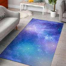 Load image into Gallery viewer, Blue Light Nebula Galaxy Space Print Area Rug
