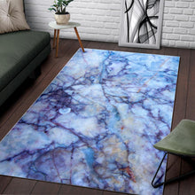 Load image into Gallery viewer, Blue Marble Print Area Rug

