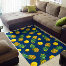 Load image into Gallery viewer, Blue Pineapple Pattern Print Area Rug

