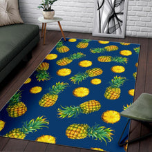 Load image into Gallery viewer, Blue Pineapple Pattern Print Area Rug
