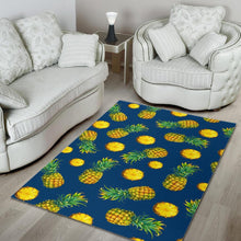 Load image into Gallery viewer, Blue Pineapple Pattern Print Area Rug
