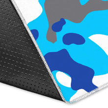 Load image into Gallery viewer, Blue Snow Camouflage Print Area Rug
