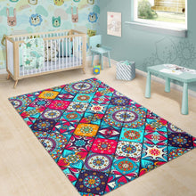 Load image into Gallery viewer, Bohemian Indian Mandala Patchwork Print Area Rug
