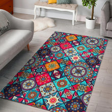 Load image into Gallery viewer, Bohemian Indian Mandala Patchwork Print Area Rug
