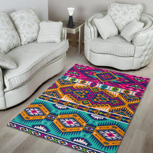 Load image into Gallery viewer, Bright Colors Aztec Pattern Print Area Rug
