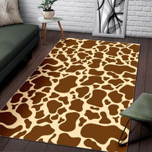 Load image into Gallery viewer, Brown Cow Print Area Rug
