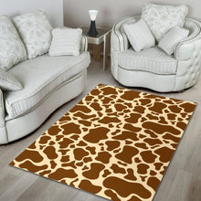 Load image into Gallery viewer, Brown Cow Print Area Rug
