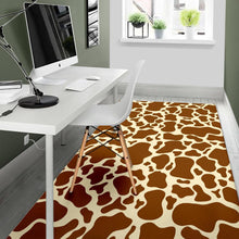 Load image into Gallery viewer, Brown Cow Print Area Rug
