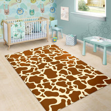 Load image into Gallery viewer, Brown Cow Print Area Rug
