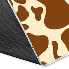 Load image into Gallery viewer, Brown Cow Print Area Rug
