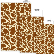 Load image into Gallery viewer, Brown Cow Print Area Rug
