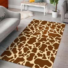 Load image into Gallery viewer, Brown Cow Print Area Rug
