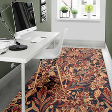Load image into Gallery viewer, Brown Floral Bohemian Pattern Print Area Rug
