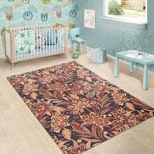 Load image into Gallery viewer, Brown Floral Bohemian Pattern Print Area Rug
