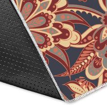 Load image into Gallery viewer, Brown Floral Bohemian Pattern Print Area Rug
