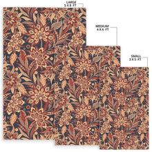 Load image into Gallery viewer, Brown Floral Bohemian Pattern Print Area Rug
