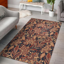Load image into Gallery viewer, Brown Floral Bohemian Pattern Print Area Rug
