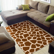 Load image into Gallery viewer, Brown Giraffe Pattern Print Area Rug
