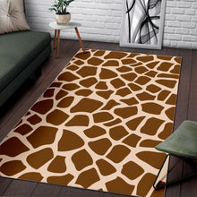Load image into Gallery viewer, Brown Giraffe Pattern Print Area Rug
