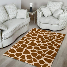 Load image into Gallery viewer, Brown Giraffe Pattern Print Area Rug
