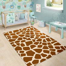 Load image into Gallery viewer, Brown Giraffe Pattern Print Area Rug
