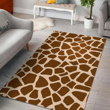 Load image into Gallery viewer, Brown Giraffe Pattern Print Area Rug
