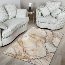 Load image into Gallery viewer, Brown Marble Print Area Rug
