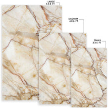 Load image into Gallery viewer, Brown Marble Print Area Rug
