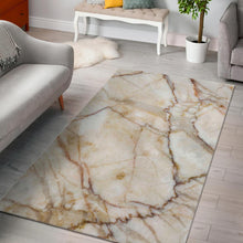 Load image into Gallery viewer, Brown Marble Print Area Rug
