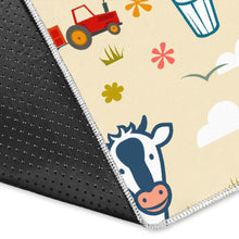 Load image into Gallery viewer, Cartoon Dairy Cow Farm Pattern Print Area Rug

