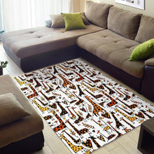 Load image into Gallery viewer, Cartoon Giraffe Pattern Print Area Rug
