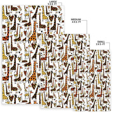 Load image into Gallery viewer, Cartoon Giraffe Pattern Print Area Rug
