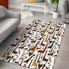 Load image into Gallery viewer, Cartoon Giraffe Pattern Print Area Rug

