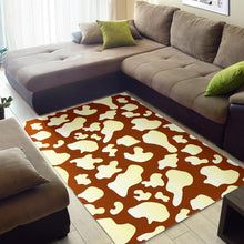 Load image into Gallery viewer, Chocolate And Milk Cow Print Area Rug
