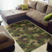 Load image into Gallery viewer, Classic Green Camouflage Print Area Rug
