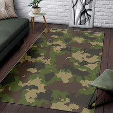 Load image into Gallery viewer, Classic Green Camouflage Print Area Rug
