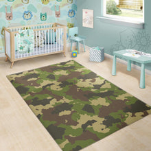 Load image into Gallery viewer, Classic Green Camouflage Print Area Rug

