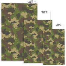 Load image into Gallery viewer, Classic Green Camouflage Print Area Rug
