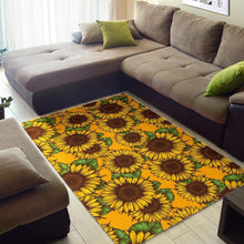 Load image into Gallery viewer, Classic Vintage Sunflower Pattern Print Area Rug
