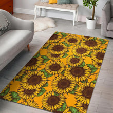 Load image into Gallery viewer, Classic Vintage Sunflower Pattern Print Area Rug
