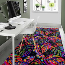 Load image into Gallery viewer, Colorful Leaf Tropical Pattern Print Area Rug
