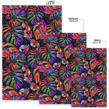 Load image into Gallery viewer, Colorful Leaf Tropical Pattern Print Area Rug
