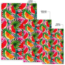 Load image into Gallery viewer, Colorful Leaf Watermelon Pattern Print Area Rug
