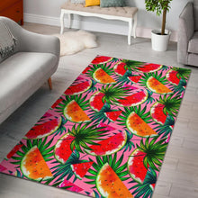 Load image into Gallery viewer, Colorful Leaf Watermelon Pattern Print Area Rug
