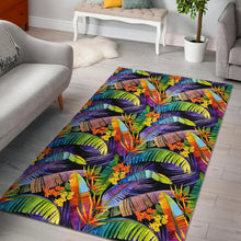 Load image into Gallery viewer, Colorful Leaves Tropical Pattern Print Area Rug
