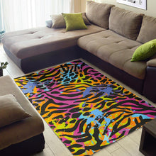 Load image into Gallery viewer, Colorful Zebra Leopard Pattern Print Area Rug
