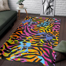 Load image into Gallery viewer, Colorful Zebra Leopard Pattern Print Area Rug
