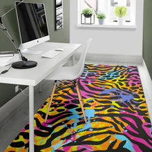 Load image into Gallery viewer, Colorful Zebra Leopard Pattern Print Area Rug
